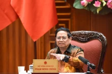 El primer ministro Pham Minh Chinh habla en el evento (Foto: Nhan Dan)