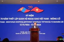 Le Minh Hoan, ministro de Agricultura y Desarrollo Rural del país indochino, pronuncia un discurso en el evento (Foto: VNA)