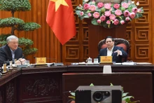 [Foto] Premier vietnamita preside reunión del buró ejecutivo del Comité del Partido del Gobierno