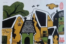 Una obra exhibida en la exposición (Foto: hanoimoi.com.vn)