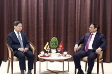 El premier Pham Minh Chinh en el encuentro (Foto: VNA)