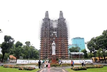 Catedral de Notre Dame de Saigon se encuentra en proceso de restauración (Foto:VNA)