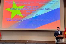 El Consulado General de Vietnam en Vladivostok, Rusia, celebra una ceremonia para conmemorar el 75 aniversario de los vínculos diplomáticos bilaterales (Foto: Nhan Dan)