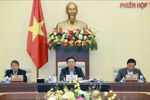 El presidente de la Asambla Nacional vietnamita, Vuong Dinh Hue, habla en una reunión (Foto:VNA)