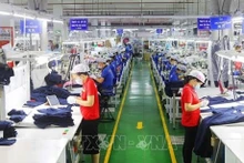 En la empresa Apparel Far Eastern en el Parque Industrial Vietnam - Singapur (VSIP) la provincia de Binh Duong. (Foto: VNA)