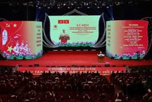 Escenario de la ceremonia (Foto: VNA)