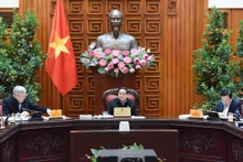 [Foto] Premier vietnamita preside reunión del Comité Directivo para la reestructuración del aparato gubernamental