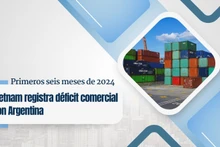 Vietnam registra déficit comercial con Argentina en primeros seis meses de 2024