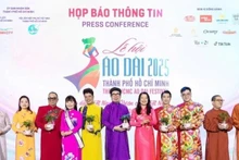 En la conferencia de prensa del Festival del Ao Dai de Ciudad Ho Chi Minh 2025 (Foto: VNA)