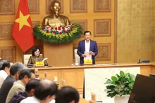El viceprimer ministro vietnamita Le Minh Khai interviene en la cita (Foto: Nhan Dan)