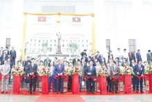 Ceremonia de inauguración de la Academia Política de la Policía Popular de Laos. (Foto: VNA)