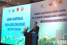 El viceministro de Relaciones Exteriores de Vietnam Do Hung Viet en el diálogo (Foto: Nhan Dan)