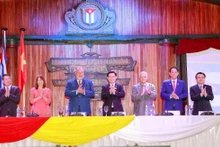 [Foto] Máximo dirigente legislativo vietnamita asiste al Foro de Comercio e Inversión Vietnam-Cuba