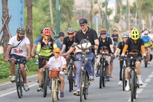 El evento “Ciclismo por el Futuro” se realizó por el Consulado General de los Países Bajos en Ciudad Ho Chi Minh (Foto: Nhan Dan)