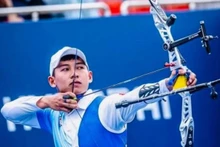 El arquero Le Quoc Phong obtuvo el duodécimo boleto olímpico para Vietnam (Foto: VNA)