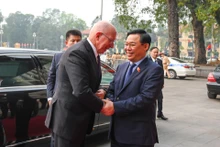 [Foto] Máximo dirigente legislativo vietnamita recibe a gobernador general de Australia