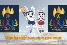 Logotipo y mascota de SEA Games y Asean Para Games en Camboya en 2023. (Foto: VNA)