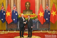 El presidente de Vietnam, Vo Van Thuong, y el gobernador general de Australia, David Hurley (Foto: Nhan Dan)
