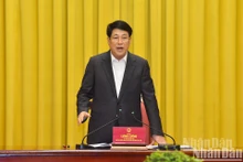 El presidente de Vietnam, Luong Cuong, habla en la cita (Foto: Nhan Dan)