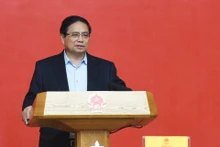 El primer ministro de Vietnam, Pham Minh Chinh, habla en la cita. (Foto: Nhan Dan)