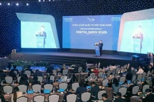 En la inauguración de la Semana Digital Internacional de Vietnam 2023 (Foto: VNA)