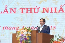 El primer ministro de Vietnam, Pham Minh Chinh, habla en el evento. (Foto: Nhan Dan)