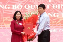La miembro del Buró Político, secretaria del Comité Central del Partido Comunista de Vietnam (PCV) y jefa de su Comisión de Movilización de Masas, Bui Thi Minh Hoai, fue nombrada secretaria del Comité del Partido en Hanói del mandato 2020- 2025. (Foto: Nhan Dan)