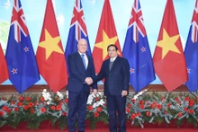 [Foto] Premier vietnamita preside ceremonia de bienvenida a su homólogo de Nueva Zelanda