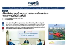Medios de comunicación camboyanos destacan fuertes lazos trilaterales con Vietnam y Laos. (Foto: VNA)