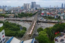 El ferrocarril urbano Nhon-Estación Hanói (Foto: VNA)