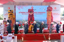 Inauguración de la construcción del paso elevado (Fotografía: VNA)