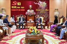 La delegación japonesa en la sesión de trabajo con autoridades de Da Nang (Fotografía: VNA)