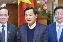 Los vicepremieres vietnamitas Tran Luu Quang, Le Minh Khai y Tran Hong Ha (Fotografía: viettimes.vn)