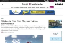 El artículo publicado por Grupo R Multimedio de Uruguay. (Foto: VNA)