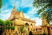 El santuario principal de la pagoda Vam Ray. (Fotografía: thamhiemmekong.com)