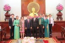 Delegados vietnamitas y camboyanas en el evento (Foto: thoidai.com.vn)