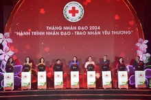 El lanzamiento del Mes Humanitario Nacional 2024 (Foto: Nhan Dan) 