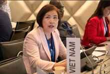 La embajadora y jefa de la delegación permanente de Vietnam ante las Naciones Unidas, la Organización Mundial del Comercio y otras organizaciones internacionales en Ginebra, Le Thi Tuyet Mai, en la 57ª sesión anual del Grupo Consultivo Mixto del ITC. (Foto:VNA)
