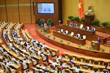 Panorama de una sesión parlamentaria (Foto: qdnd.vn)