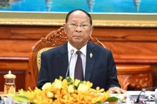 El presidente de la Asamblea Nacional de Camboya, Samdech Heng Samrin. (Fotografía: VNA)