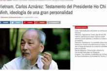 Un artículo sobre el testamento del Presidente Ho Chi Minh. (Foto: VNA)