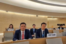 La misión vietnamita en el debate del Consejo de Derechos Humanos de la ONU. (Fotografía: VNA)