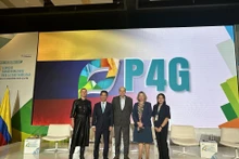 Dang Quoc Khanh, ministro de Recursos Naturales y Medio Ambiente de Vietnam, en la tercera Cumbre P4G. (Fotografía: VNA)