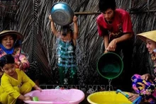 La producción y la vida cotidiana de la población rural de Ca Mau dependen del agua de lluvia y de las aguas subterráneas. (Fotografía: VNA)