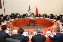 Delegación vietnamita en sesión de trabajo con gobierno de Ciudad México (Fotografía: VNA)