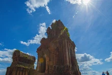 Conjunto de torres de la cultura de Cham Pha en Binh Dinh de Vietnam
