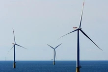 Panorama de planta eólica marina Dan Tysk, a unos 90 kilómetros de la playa Esbjerg (Dinamarca). (Fotografía: Reuters)