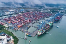 Implementación del plan maestro sobre el desarrollo del sistema portuario de Vietnam. (Fotografía: baodautu.vn)