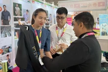 Un stand de Vietnam en Intex South Asia. (Fotografía: VNA)