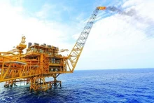 Plataforma petrolera Hai Thach 1 de Vietnam en el Mar del Este. (Fotografía: VNA)